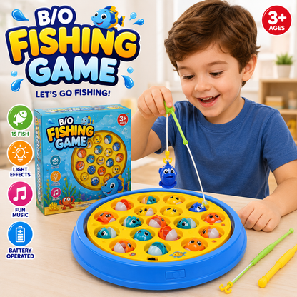 Battery Operated Fishing Game Toy | Interactive Fishing Game for Kids