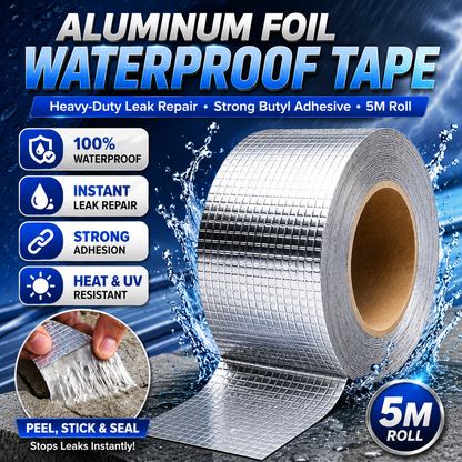 Waterproof Leak Repair Tape 5M | Roof, Pipe & Crack Repair Aluminum Foil Tape