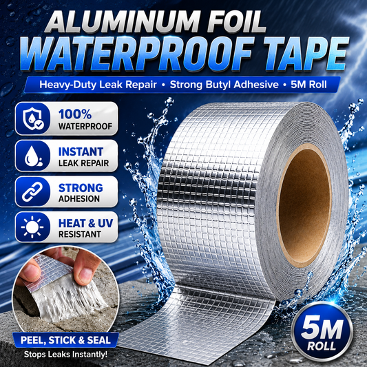 Waterproof Leak Repair Tape 5M | Roof, Pipe & Crack Repair Aluminum Foil Tape