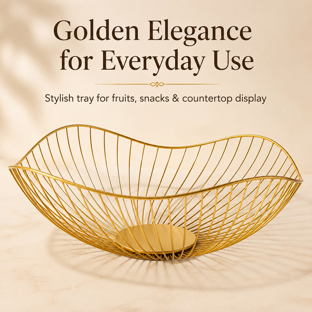Gold Wave Storage Tray