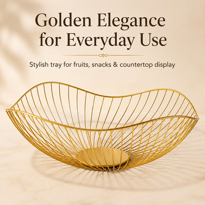 Gold Wave Storage Tray
