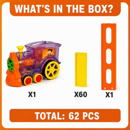 Domino Laying Train Toy Set | Fun Educational Gift for Kids