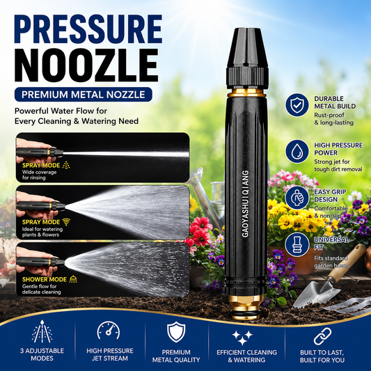 High Pressure Metal Water Spray Nozzle for Garden Hose