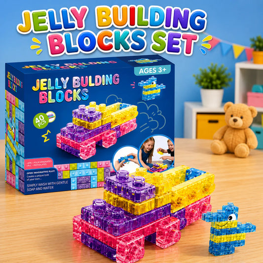 40 PCS Jelly Building Blocks Set for Kids | Creative Educational STEM Toy