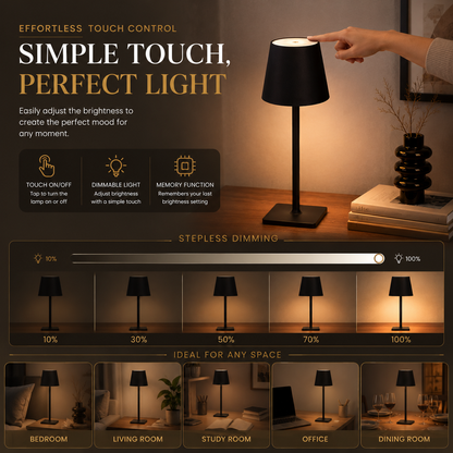 Elegant LED bedside table lamp - Saadiq.pk