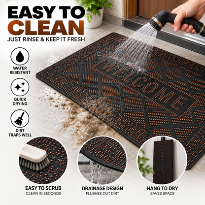 Welcome Door Mat | Anti-Slip Indoor & Outdoor Floor Mat