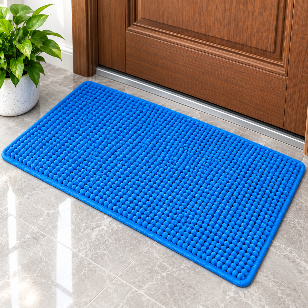 Soft Microfiber Bath Mat | Absorbent Non-Slip Floor Mat | 30 × 18 Inch