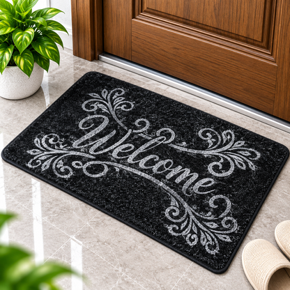 2PC Welcome Floor Mat | Soft Non-Slip Door Mat for Home & Entrance