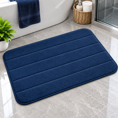 2PC Soft Plush Bath Mat | Non-Slip Absorbent Floor Mat for Bathroom & Home