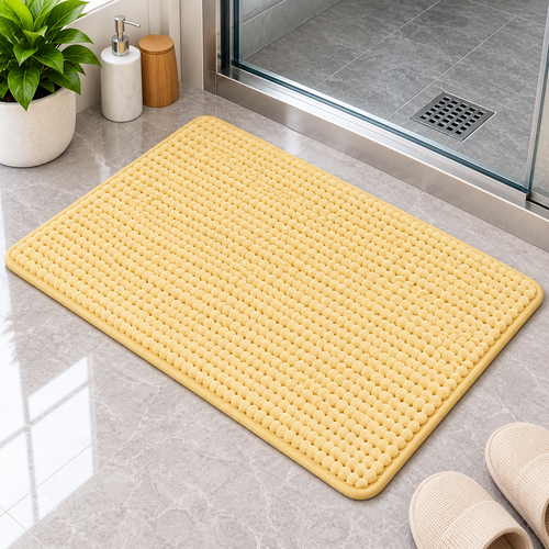 2PC Soft Absorbent Bath Mat 23×15 Inch | Non-Slip Plush Floor Mat