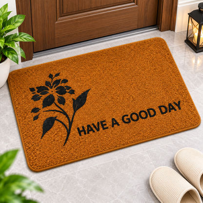 2PC Soft Non-Slip Entrance & Floor Mat | Have a Good Day Door Mat