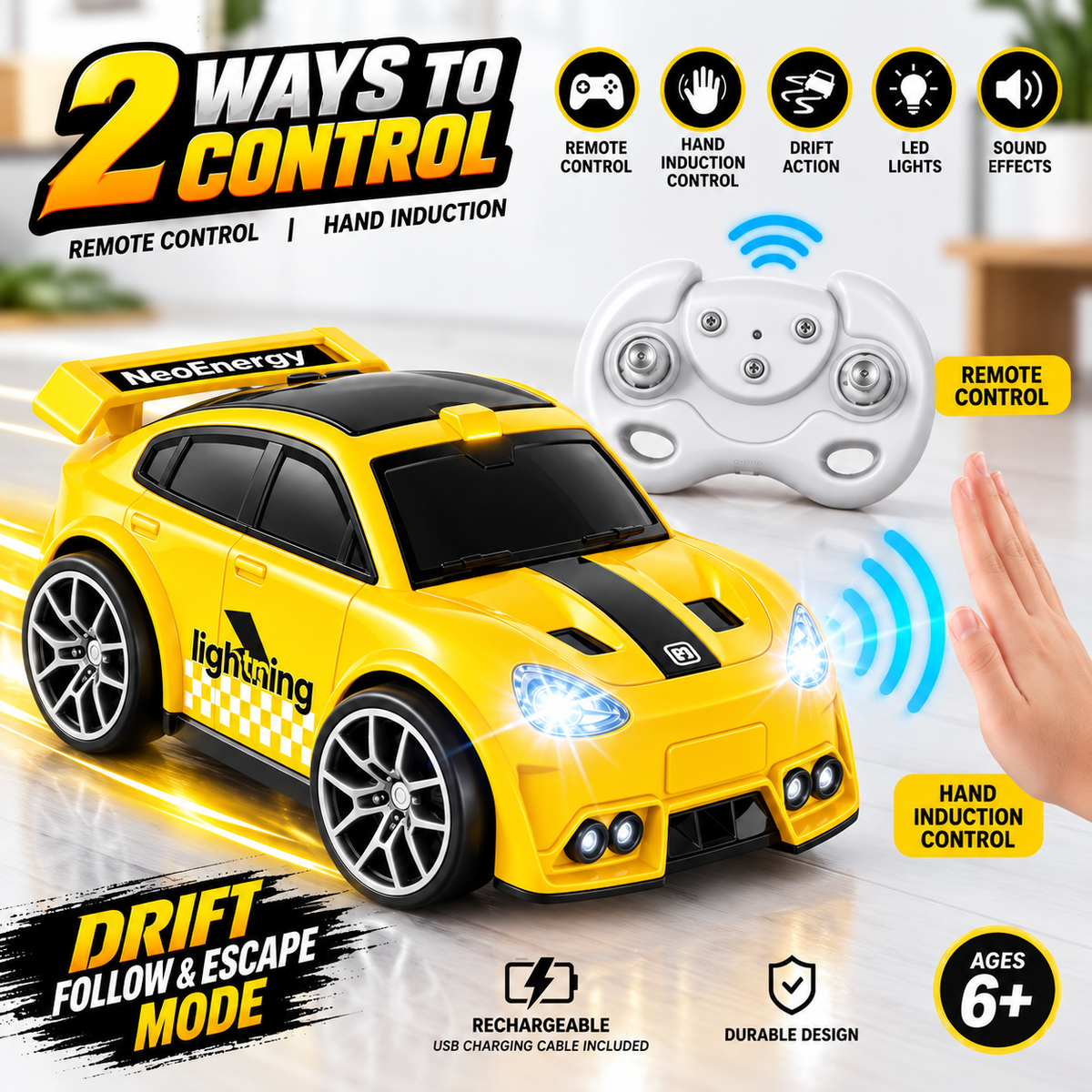 Remote & Induction Controlled Neo Energy Mini Drift Car
