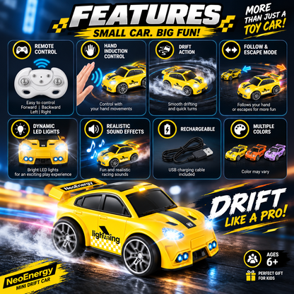 Remote & Induction Controlled Neo Energy Mini Drift Car