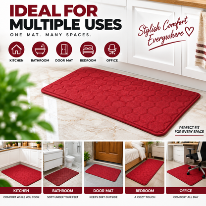 Soft Foam Floor Mat 30 × 20 Inch | Multi-Purpose Kitchen & Bathroom Mat