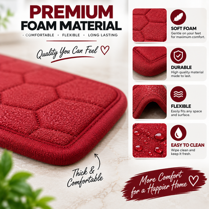 Soft Foam Floor Mat 30 × 20 Inch | Multi-Purpose Kitchen & Bathroom Mat