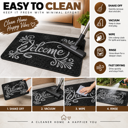 Welcome Door Mat 23 × 15 Inch | Non-Slip Entrance & Floor Mat