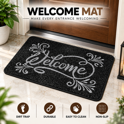 Welcome Door Mat 23 × 15 Inch | Non-Slip Entrance & Floor Mat