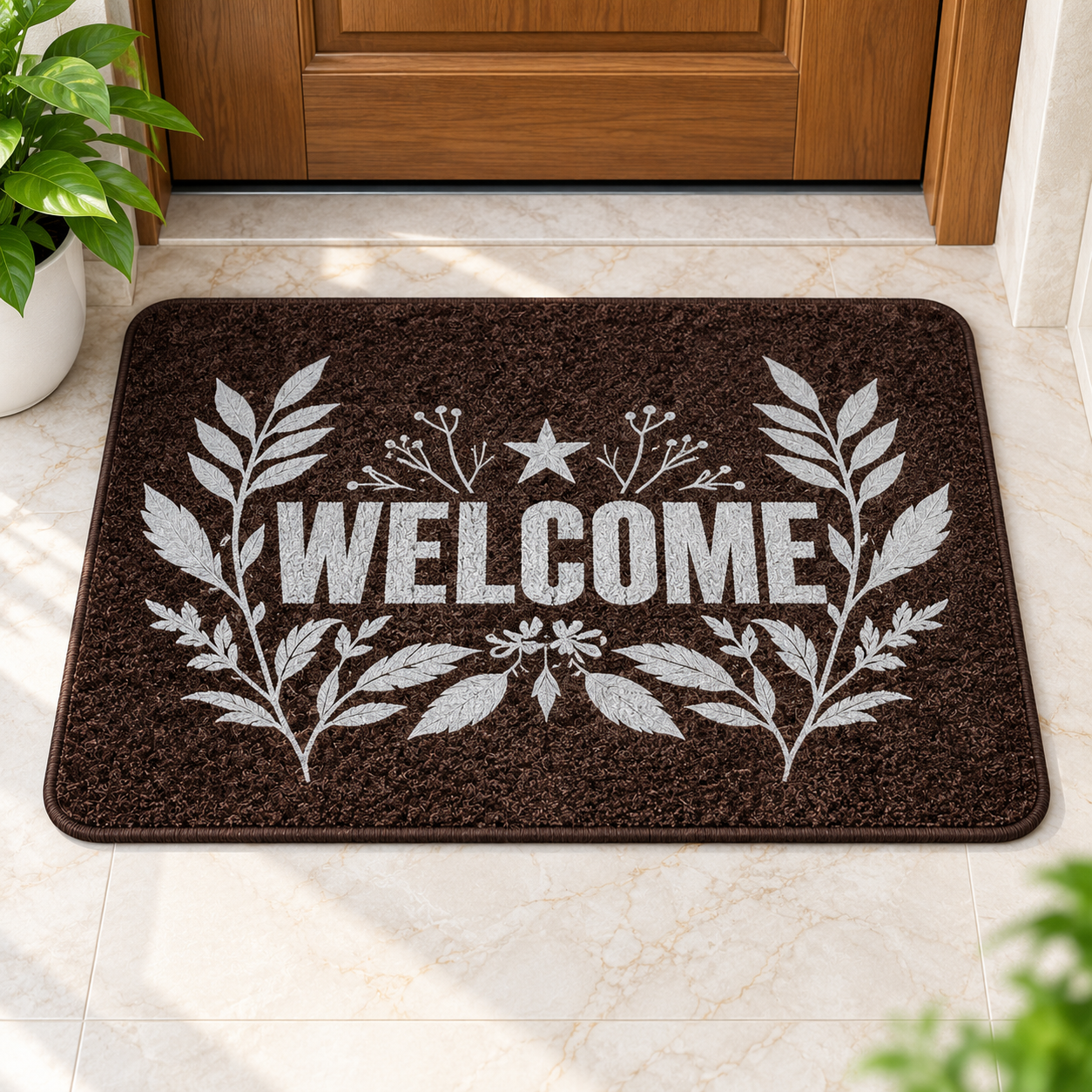 2PC Welcome Floor Mat | Durable Multi-Purpose Door Mat for Home
