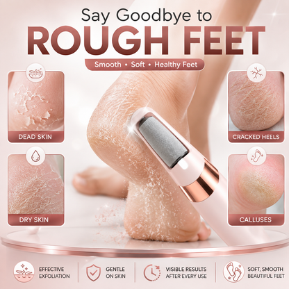Rechargeable Electric Foot Callus Remover | Cordless Pedi Roller for Dry, Cracked Heels & Dead Skin