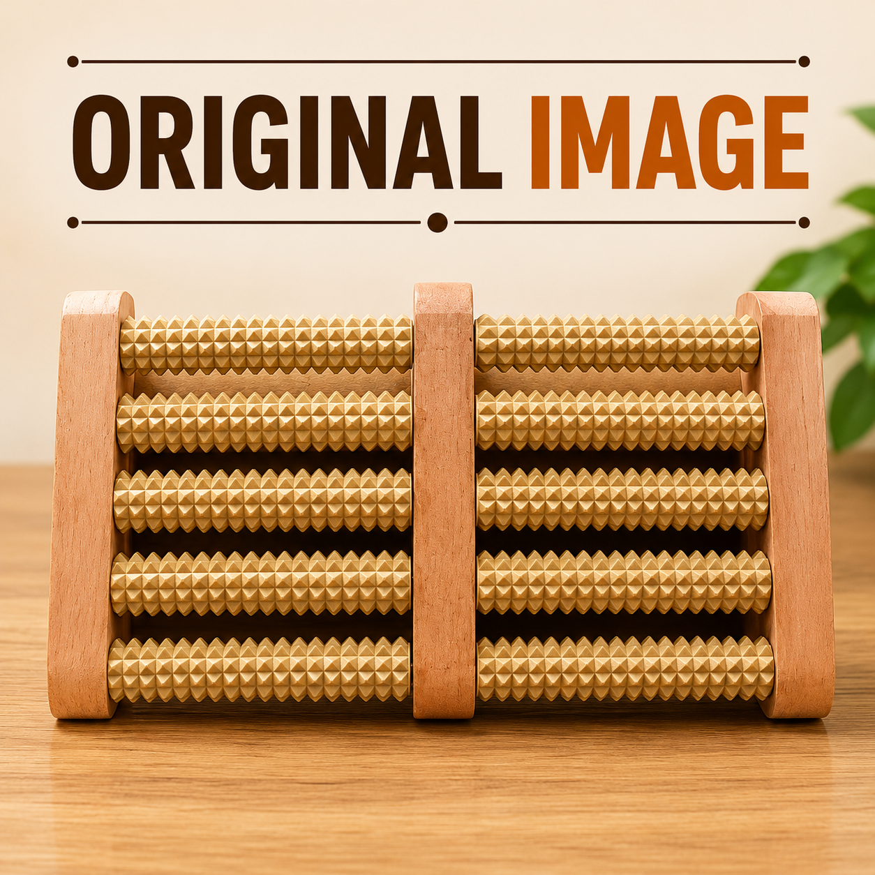 Wooden Foot Massage Roller | Natural Wooden Foot Roller for Daily Relaxation & Comfort