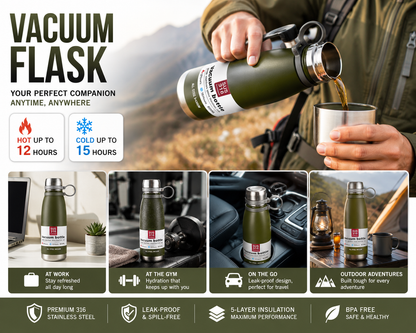 Hot and cold thermos flask 800ml - Saadiq.pk