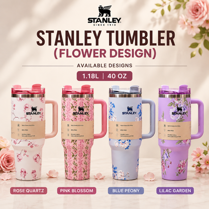 Vacuum insulated floral water tumbler 1.18L - buy in Pakistan