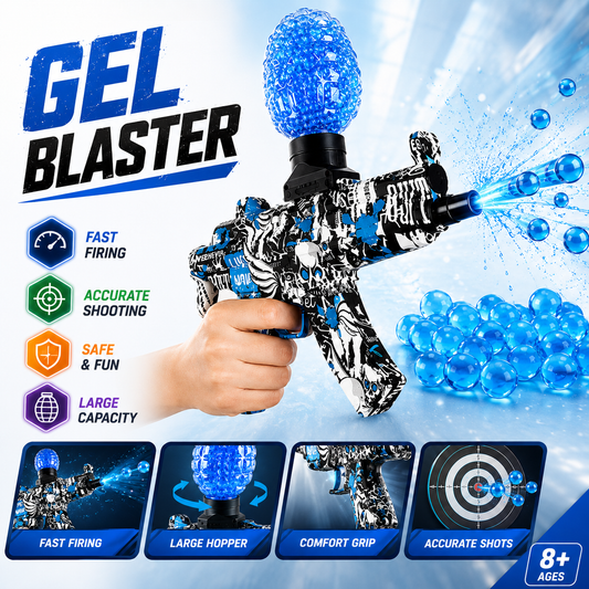 Gel Ball Blaster Toy Gun with Water Beads – Electric Soft Gel Shooter for Target Practice