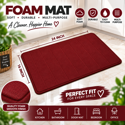 2PC Multi-Purpose Foam Mat | Soft & Durable Floor Mat