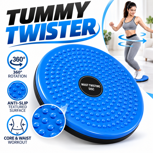 Tummy Twister Waist Twisting Disc – 360° Rotating Core Exercise Board