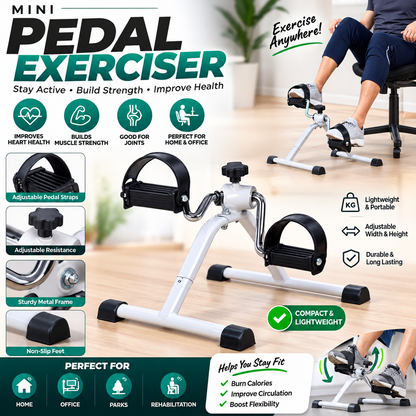 Portable Pedal Exerciser | Compact Physiotherapy Cycling Machine