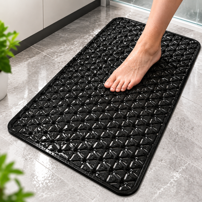 2PC Anti-Slip Bathroom Mat 26 × 14 Inch | Drainage Shower & Floor Mat