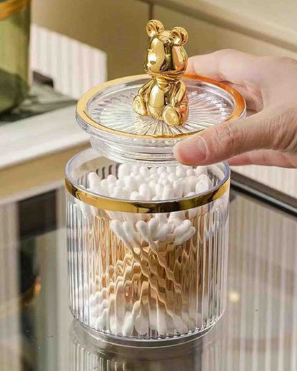 Cute Bear-Themed Cotton Storage Organizer – Fabric Basket