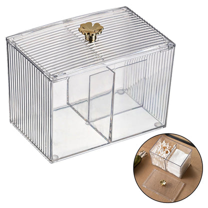 Double Multifunction Makeup Cotton Pad Box – Vanity Organizer