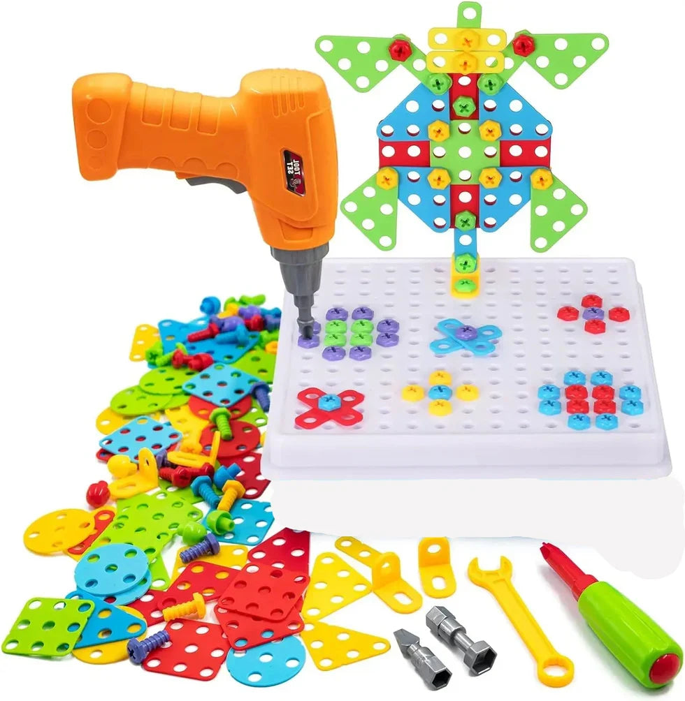 Drill & Design Construction Playset for Kids | DIY Building Toy Set (249 pcs)