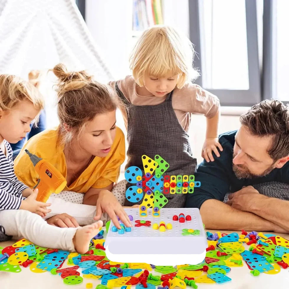 Drill & Design Construction Playset for Kids | DIY Building Toy Set (249 pcs)