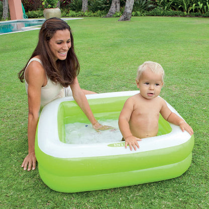Intex Wet Set Inflatable Kids Pool – Square Baby Swimming Pool 5.5ft