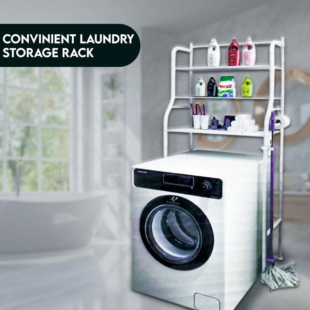 Space-Saving Laundry Organizer Shelf