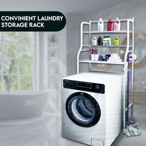 Space-Saving Laundry Organizer Shelf – Over Washing Machine Storage Rack