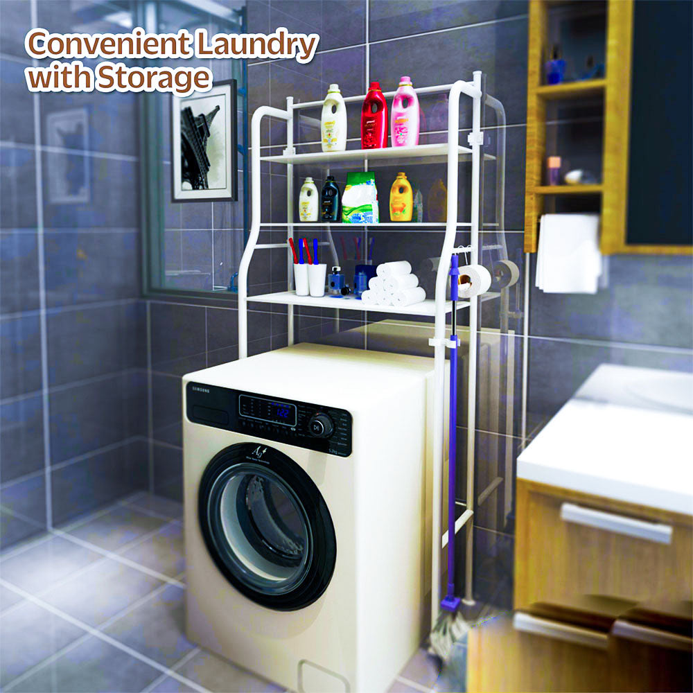 Space-Saving Laundry Organizer Shelf