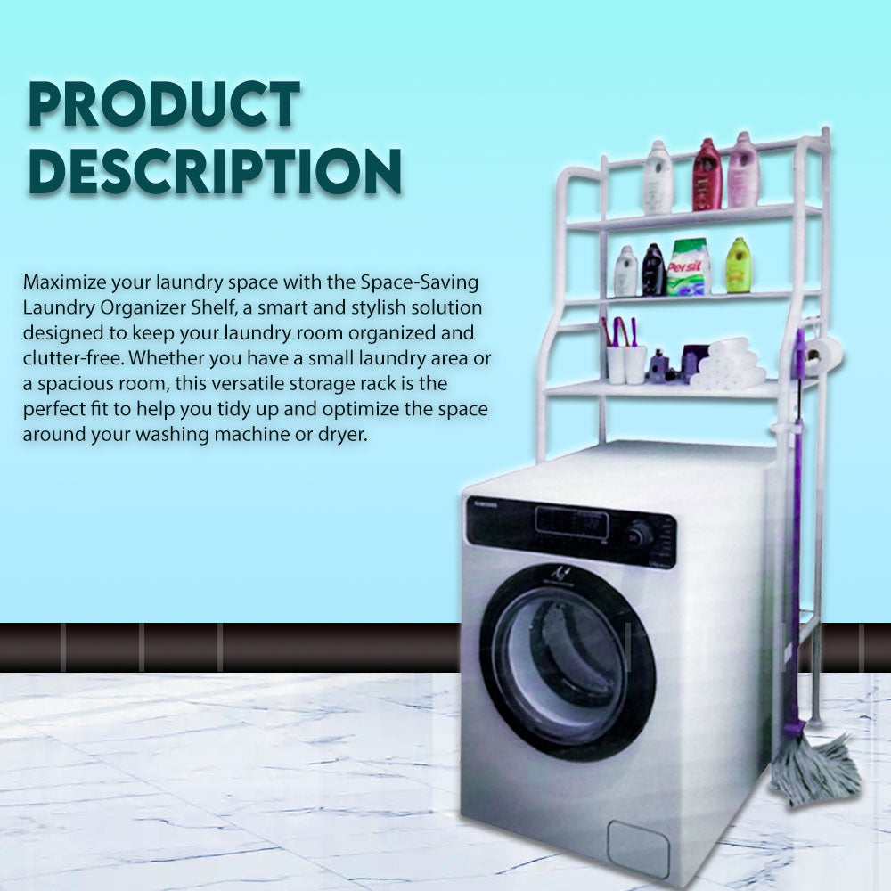 Space-Saving Laundry Organizer Shelf