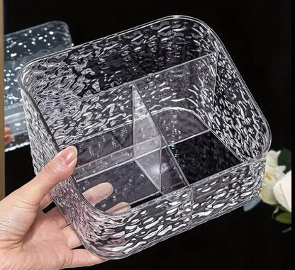 Clear Acrylic Makeup Organizer – Large Capacity Beauty Storage