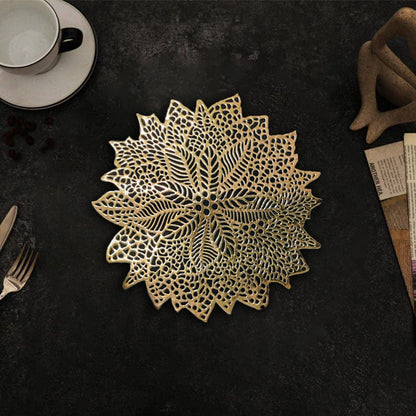 Fancy Dining Table Mat (Round) – Elegant Washable Placemat