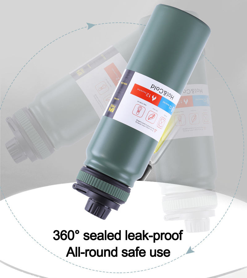 Vacuum Insulated Stainless Steel Water Bottle – Hot & Cold Leak Proof Flask 800ML
