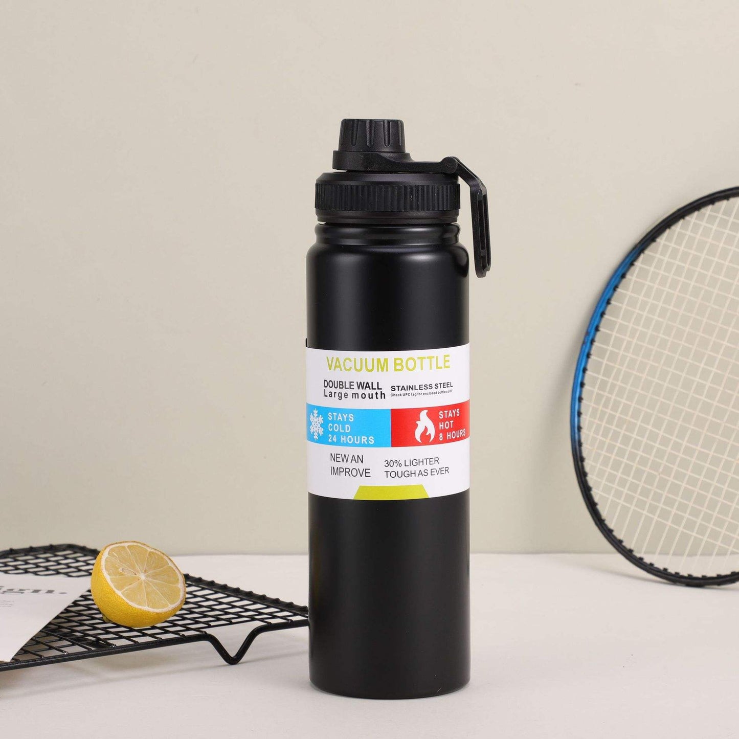 Vacuum Insulated Stainless Steel Water Bottle – Hot & Cold Leak Proof Flask 800ML