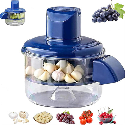 Automatic Electric Fruit Peeler Machine One-Touch Grape, Plum, Tomato & Garlic Peeling Device with Storage Bowl