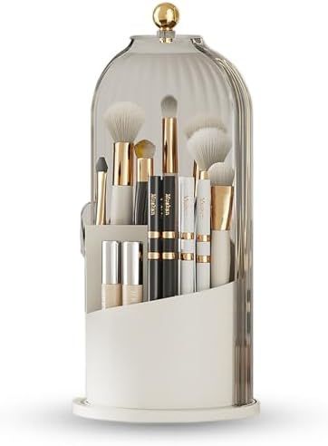 Luxury Crystal Rotating Makeup Brush Holder – Cosmetic Organizer