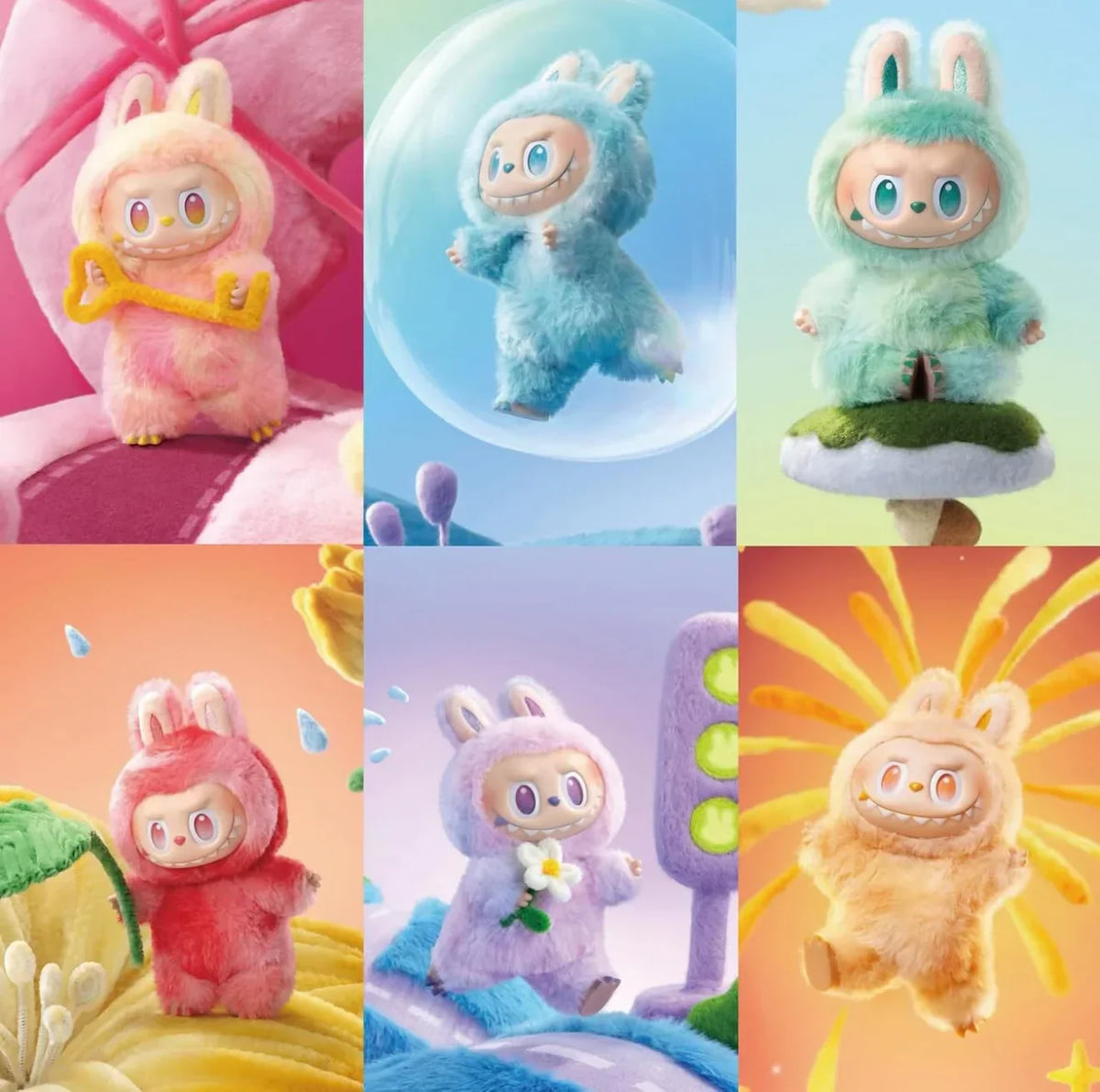 Energy Labubu Plush Keychain Toys – Cute Collectible Bunny Dolls (6 Styles)