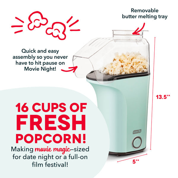 16 Cup Hot Air Popcorn Maker