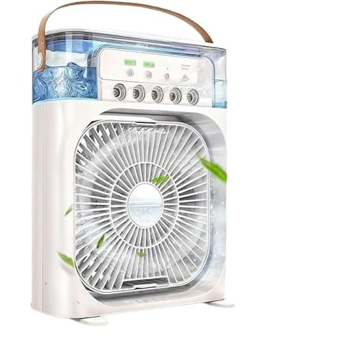 Portable Air Cooler Desk Fan with Water Spray – USB Mini Air Conditioner
