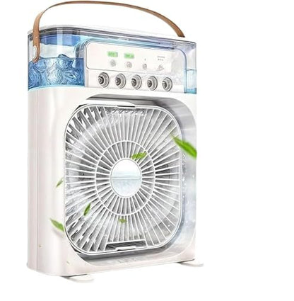 Portable Air Cooler Desk Fan with Water Spray – USB Mini Air Conditioner
